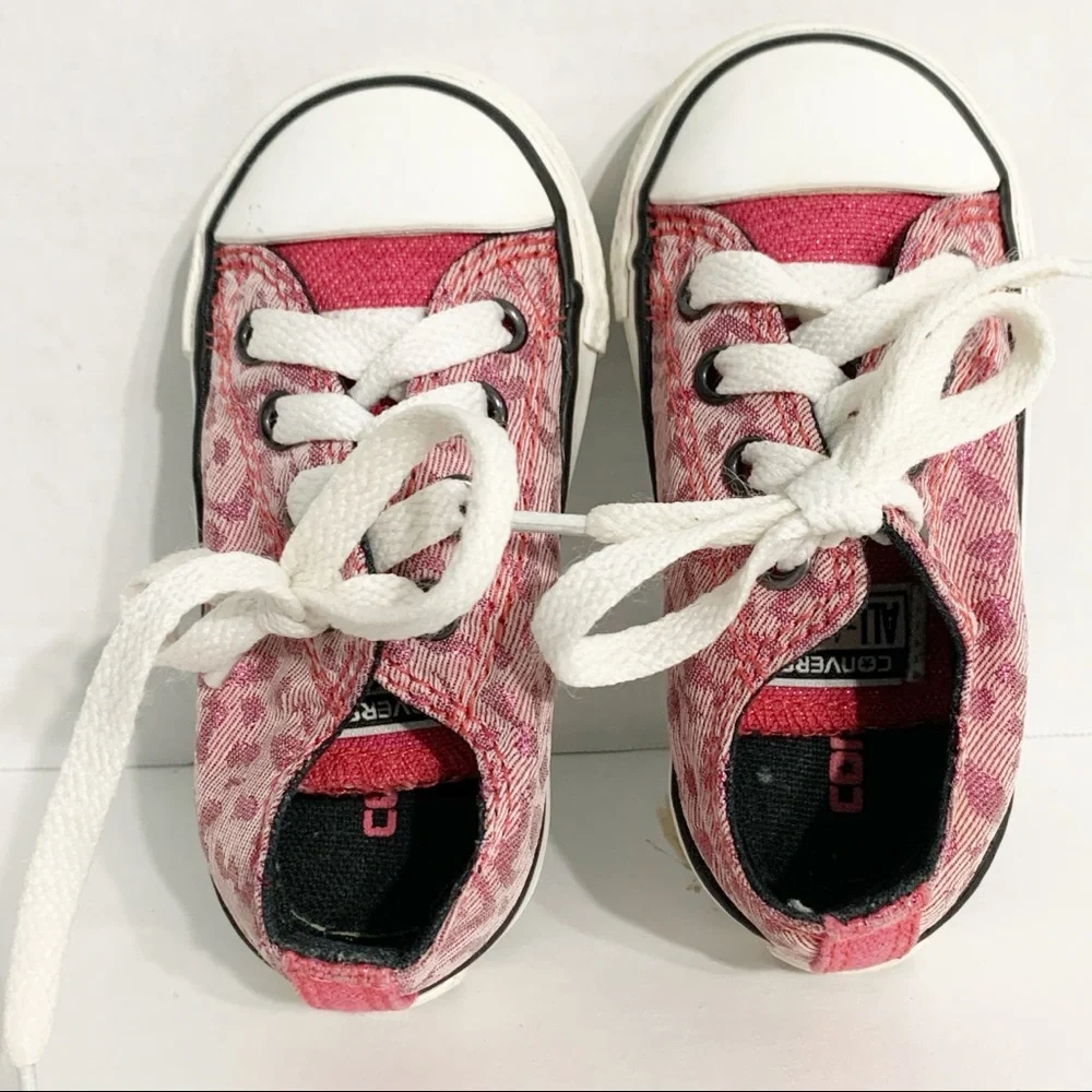 Converse Cheetah Print Chuck Taylor® All Star® Low Top Canvas Sneakers Lace Up